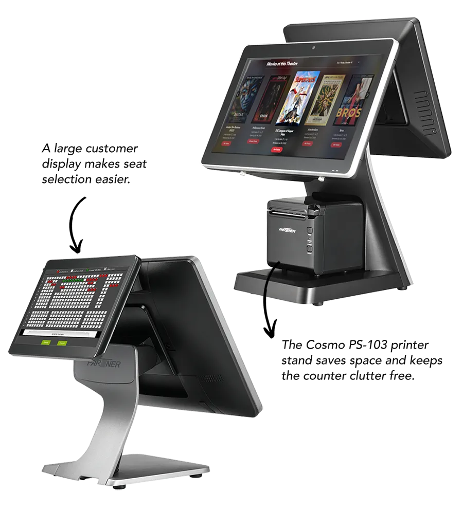 Cinema POS & Self-Service Kiosk Solutions-Partner Tech Corp.